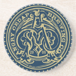 Verärgerter Zedern-Untersetzer Untersetzer