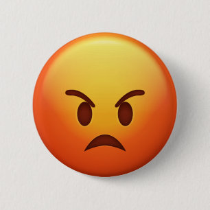Verärgertes Emoji Button