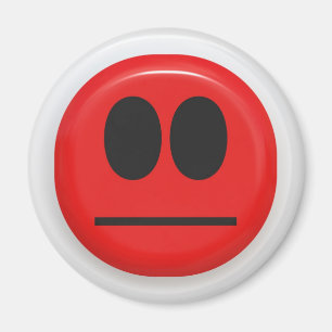 verärgertes Gesicht Magnet