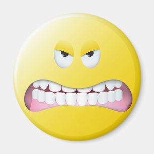 Verärgertes Gesicht Magnet