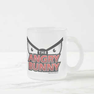 Verärgertes Häschen-abstrakte Logo-Tasse Mattglastasse