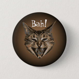 Verärgertes Katzen-Abzeichen Button