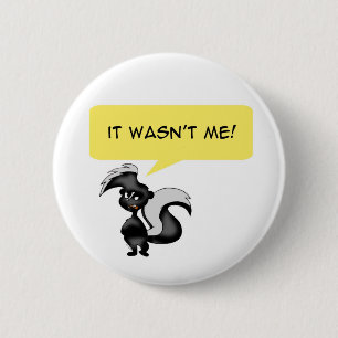 Verärgertes Stinktier Button