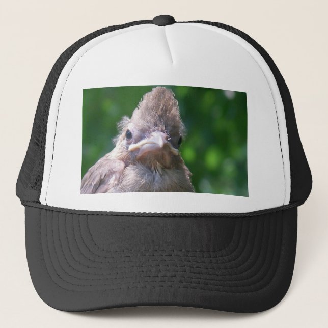 verärgertes Vogelbaby Truckerkappe (Vorderseite)