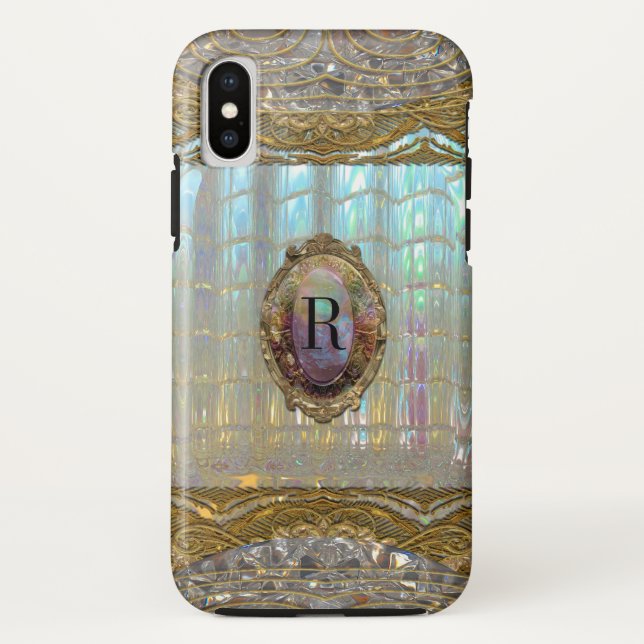 Veraspeece barockes hübsches Monogramm Case-Mate iPhone Hülle (Rückseite)