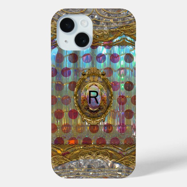 Veraspolka Baroque Monogram Case-Mate iPhone Hülle (Rückseite)