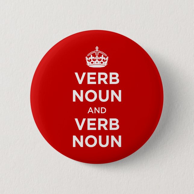 Verb-Nomen und Verb-Nomen Button (Vorderseite)