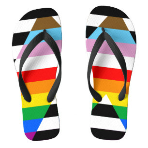 Verband Fortschritts-Stolzflagge Flip Flops