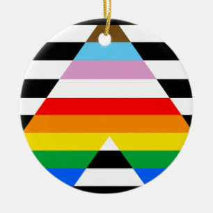Verband Fortschritts-Stolzflagge Keramik Ornament