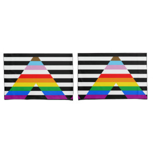 Verband Fortschritts-Stolzflagge Kissenbezug