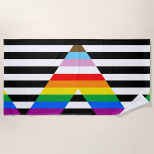 Verband Fortschritts-Stolzflagge Strandtuch