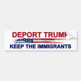 Verbannen Sie Trumpf behalten die Immigranten Autoaufkleber