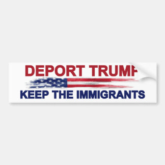 Verbannen Sie Trumpf behalten die Immigranten Autoaufkleber