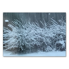 Verben mit Schneefräsen, Lesekarten Erwachsene Tischnummer