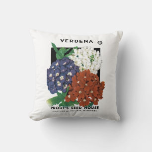 Verbena Seed Packet Label Kissen