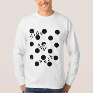 Verbergen und Flüchtige Blick in einem Dot-T - Shi T-Shirt