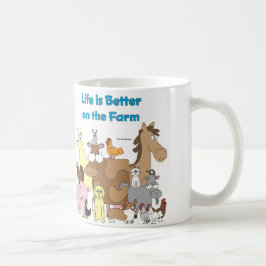 Verbessern Sie auf dem Bauernhof Kaffeetasse