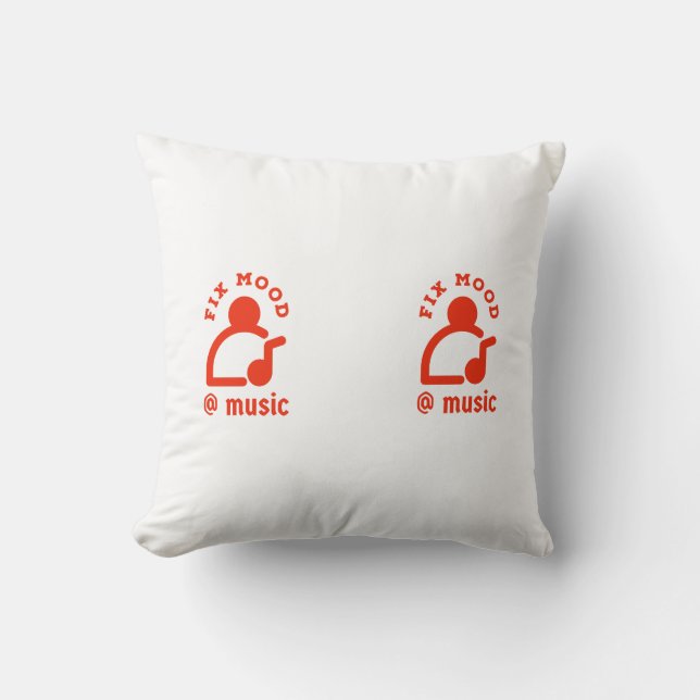 Verbessern Sie die Stimmung @By Music Dog Bed Kissen (Vorderseite)