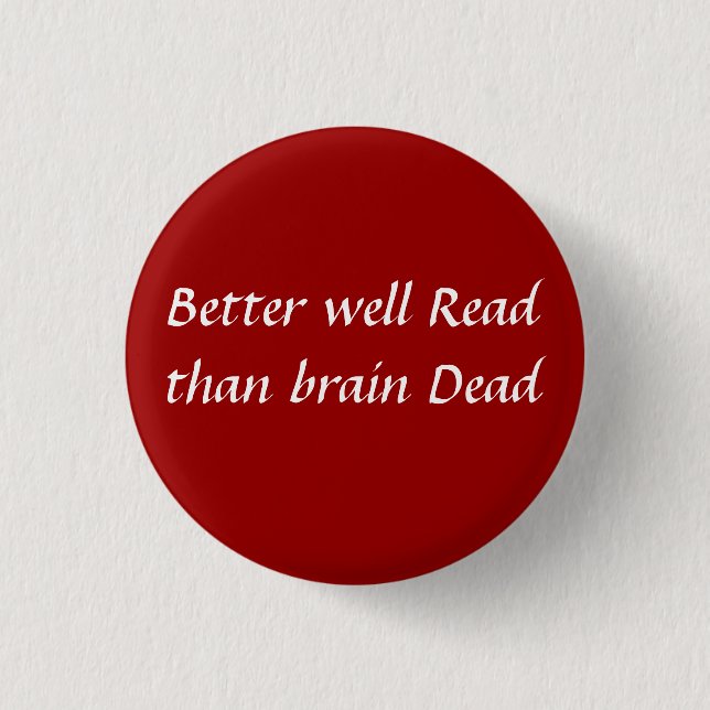 Verbessern Sie gut gelesen als toter Knopf des Button (Vorderseite)