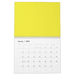 Verbessern Sie Ihr Design mit gelbem Hintergrund Kalender