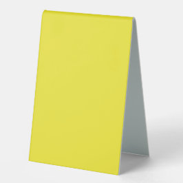 Verbessern Sie Ihr Design mit gelbem Hintergrund Tischaufsteller