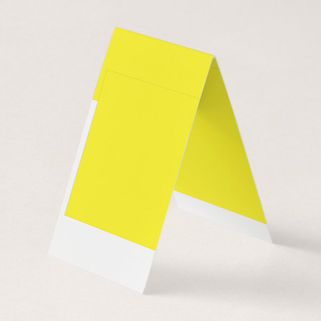 Verbessern Sie Ihr Design mit gelbem Hintergrund Visitenkarten (Rückseite)