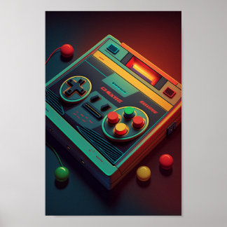 Verbessern Sie Ihre Wohngestaltung mit Game Consol Poster