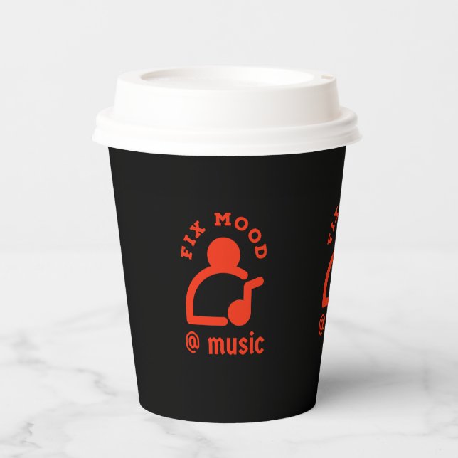 Verbessern von Stimmung @By Music Pappbecher (Vorderseite)