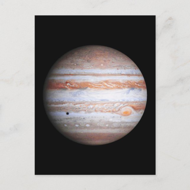 VERBESSERTES Bild von Jupiter Cassini flyby NASA Postkarte (Vorderseite)