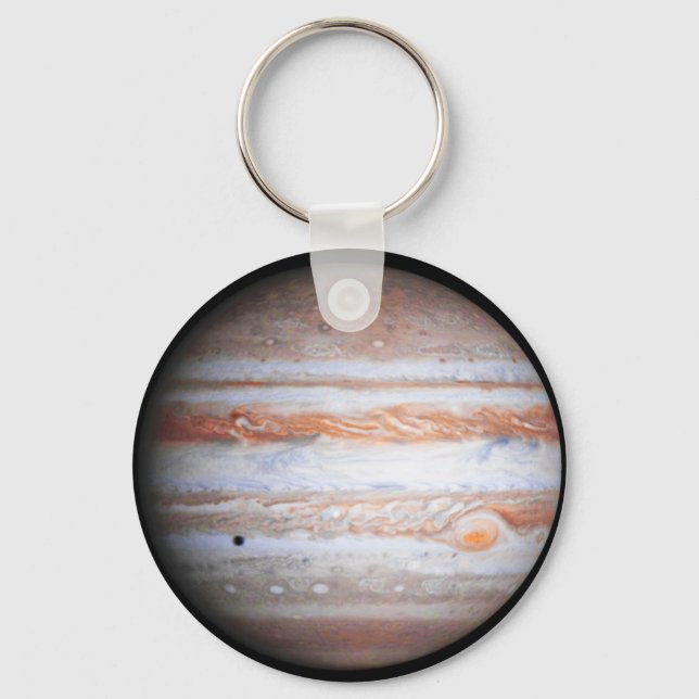 VERBESSERTES Bild von Jupiter Cassini flyby NASA Schlüsselanhänger (Vorderseite)