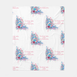 Verbesserung des Krebsangebots durch Blume Fleecedecke