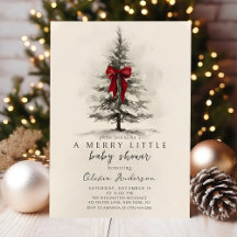 Verbeuge ein frohes kleines Weihnachts-Baby-Shower