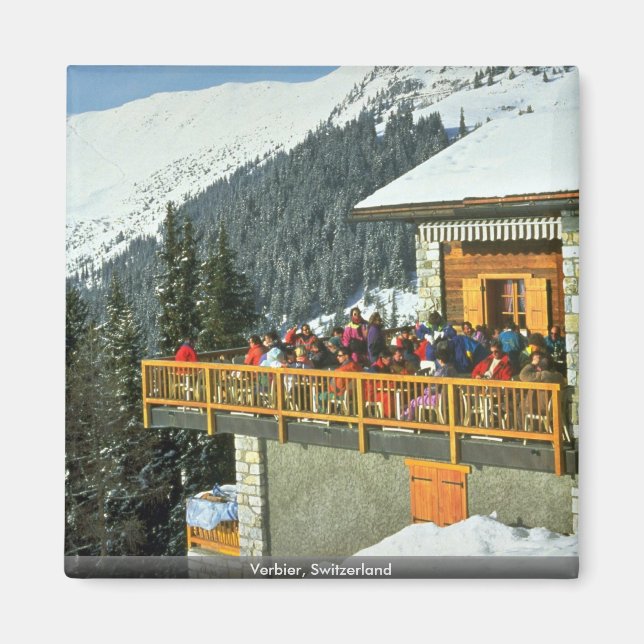Verbier, Schweiz Magnet (Vorne)