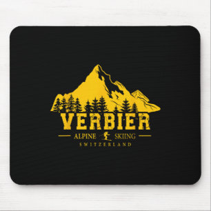 Verbier Schweiz Skigebiet Lugano Mousepad