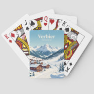 Verbier Schweiz Spielkarten
