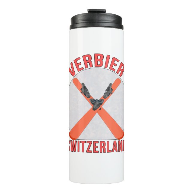 Verbier, Schweiz Thermosbecher (Vorderseite)