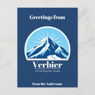 Verbier Val de Bagnes Schweiz Postkarte