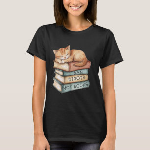 Verbiete Bigotten, nicht Bücher Kitten Schlafend V T-Shirt