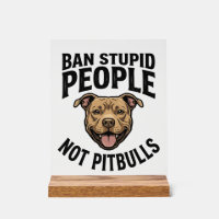 Verbiete dumme Menschen, nicht Pitbulls, Vintage-H