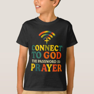 Verbinde dich mit Gott - Christlicher religiöser G T-Shirt