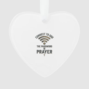 Verbinde dich mit Gott Gebet Christliches Vektorde Ornament