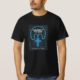 Verbinde dich mit Gott konservativer Christ T-Shirt