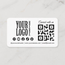 Verbinde dich mit uns Social Media QR Code mit Ges