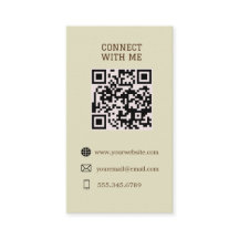Verbinden mit Me - Benutzerdefinierte QR-Code-Kart