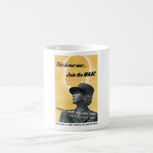 Verbinden Sie das WAAC -- WW2 Kaffeetasse (Mittel)