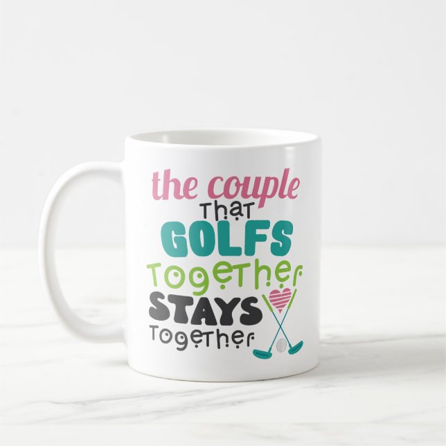 Verbinden Sie diesen Golf-zusammen Kaffeetasse (Links)