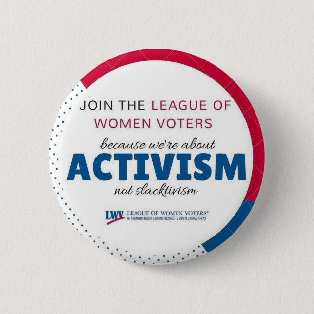 Verbinden Sie LWVAH "Aktivismus nicht Slactivism" Button (Vorderseite)