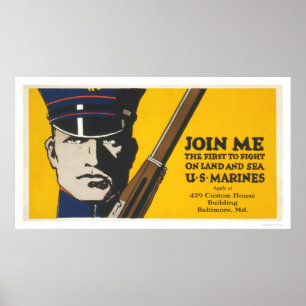 Verbinden Sie mich - US-Marinesoldaten Poster