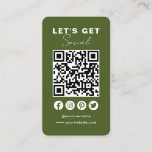Verbinden Sie mit dem QR-Code der Social Media Visitenkarte