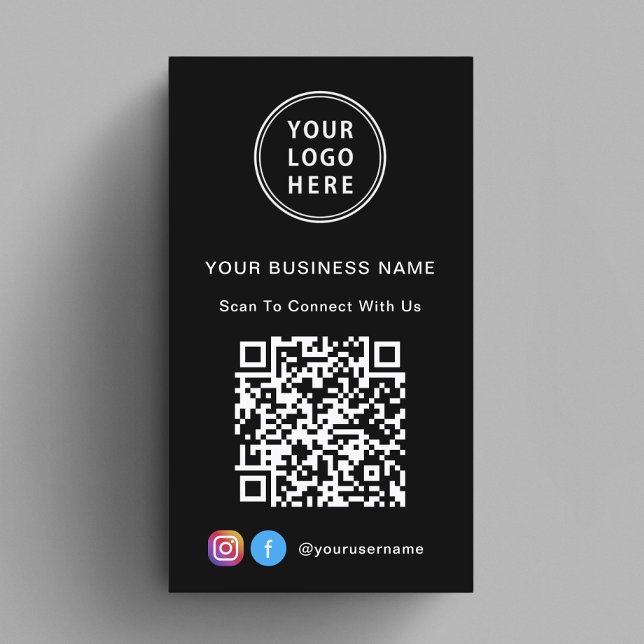Verbinden Sie mit dem QR-Code des US-Logos Visitenkarte (Capture attention, make connections, and leave a lasting impression with our modern QR business card)